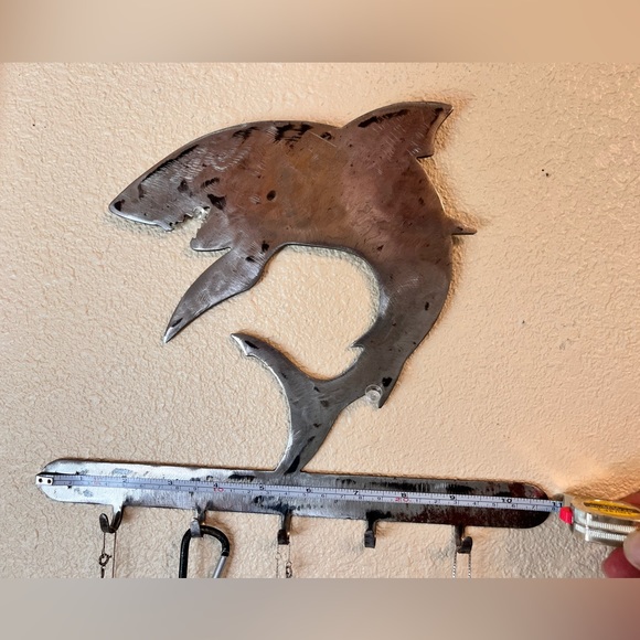 HANDMADE steel key/necklace hooks _steel shark - Picture 8 of 8